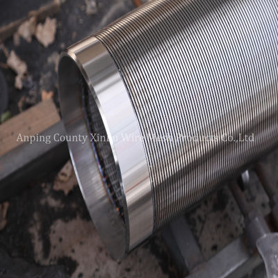 Tubo per pozzi d'acqua da 14 pollici, filo a cuneo da 3x5 mm Q5.0 mm, pressione di collasso 300 PSI