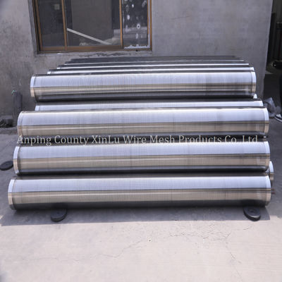 Tubo per pozzi d'acqua da 14 pollici, filo a cuneo da 3x5 mm Q5.0 mm, pressione di collasso 300 PSI