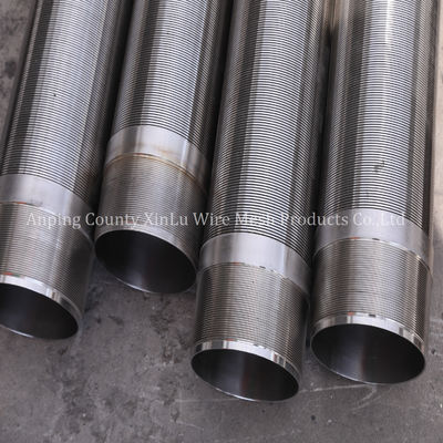 Tubo per pozzi d'acqua da 14 pollici, filo a cuneo da 3x5 mm Q5.0 mm, pressione di collasso 300 PSI