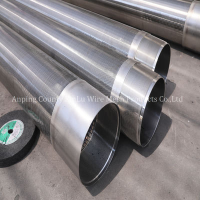Tubo per pozzi d'acqua da 14 pollici, filo a cuneo da 3x5 mm Q5.0 mm, pressione di collasso 300 PSI