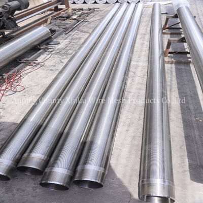 Tubo per pozzi d'acqua da 14 pollici, filo a cuneo da 3x5 mm Q5.0 mm, pressione di collasso 300 PSI