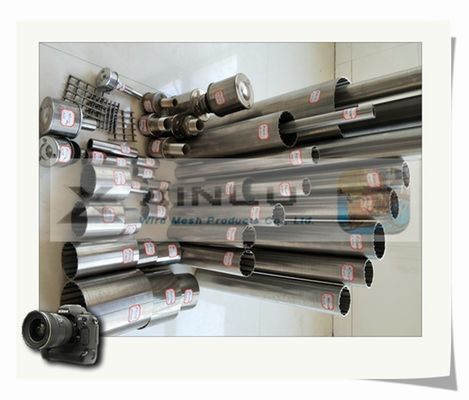 Filtro per pozzi dell'olio del filtro di forma di v dello schermo avvolto cavo di SS201 SS205