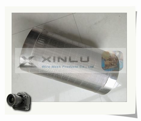 Tubo scanalato a 10 pollici di acciaio inossidabile del cavo SS201 del tubo V dello schermo di cavo del cuneo