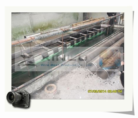 Tubo del filtro per pozzi dell'acqua avvolto cavo 450 PSI che marinano lucidatura elettrolitica