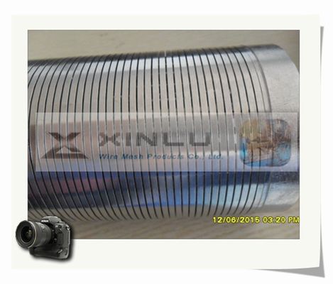 tubo a 8 pollici avvolto cavo di acciaio inossidabile di Johnson No Magnetic del tubo dello schermo di lunghezza di 5.8m