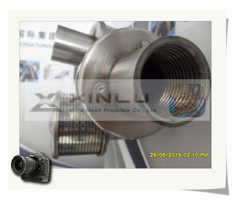 La femmina dell'ugello 148mm SS316L BSPT del filtro da trattamento delle acque dello schermo di cavo del cuneo ha infilato
