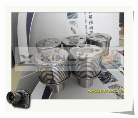 La femmina dell'ugello 148mm SS316L BSPT del filtro da trattamento delle acque dello schermo di cavo del cuneo ha infilato