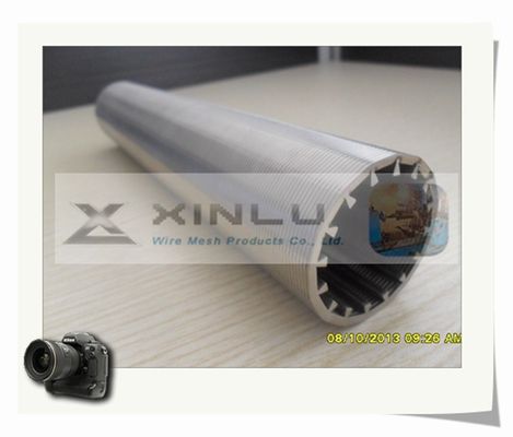 Il cavo del tubo del filtro per pozzi dell'acqua del filtrante ha avvolto il tubo del filtro di forma di v di SS304L
