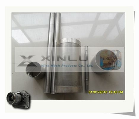 Lunghezza del tubo di acque reflue del tubo 100mm OD dello schermo di cavo del cuneo di acciaio inossidabile 6m