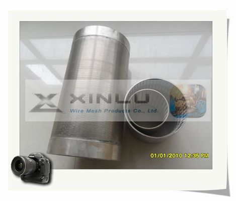 Lunghezza del tubo di acque reflue del tubo 100mm OD dello schermo di cavo del cuneo di acciaio inossidabile 6m