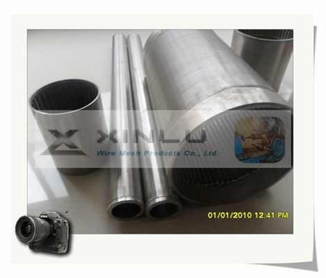 Il cavo del tubo del filtro per pozzi dell'acqua del filtrante ha avvolto il tubo del filtro di forma di v di SS304L