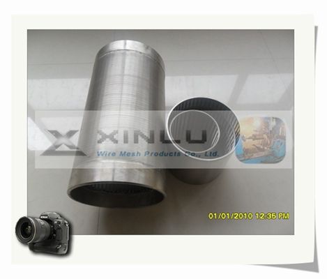 Il cavo del tubo del filtro per pozzi dell'acqua del filtrante ha avvolto il tubo del filtro di forma di v di SS304L