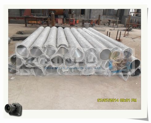 Diametro del tubo 114mm del filtro per pozzi dell'acqua del cavo del cuneo non ostruito per asciugare