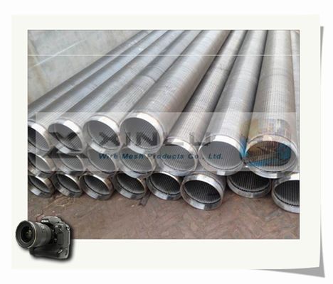 tubo a 8 pollici avvolto cavo di acciaio inossidabile di Johnson No Magnetic del tubo dello schermo di lunghezza di 5.8m