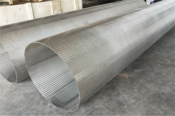 Lunghezza del diametro 2.95m di Johnson Well Screens avvolta cavo SS304 375mm