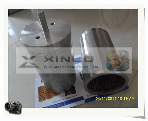 3,3 x il filtro cilindrico della scanalatura del cavo 0.7mm del cuneo di acciaio inossidabile di 6.5mm ha personalizzato
