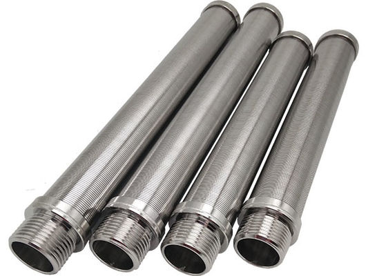 Metropolitana del filtro su misura anti ruggine da SUS316 Johnson Wedge Wire Screen DN 60mm