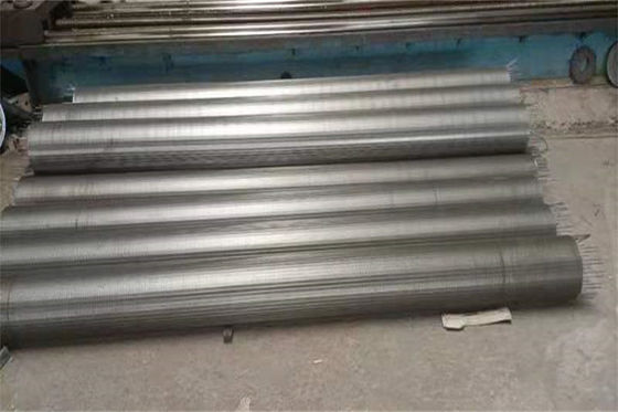 cavo a forma di V Mesh Water Filter del filtro a sipario della scanalatura 316L ss di 0.5mm