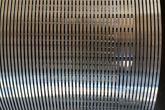 cavo a forma di V Mesh Water Filter del filtro a sipario della scanalatura 316L ss di 0.5mm