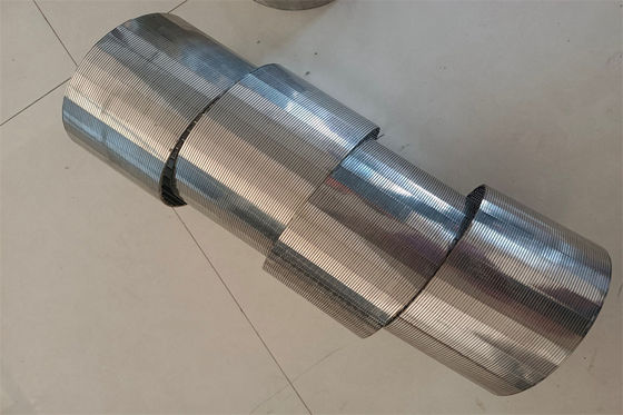 lo schermo di cavo di profilo di 159mm 168mm ha avvolto il filtro dal cavo di acciaio inossidabile 304
