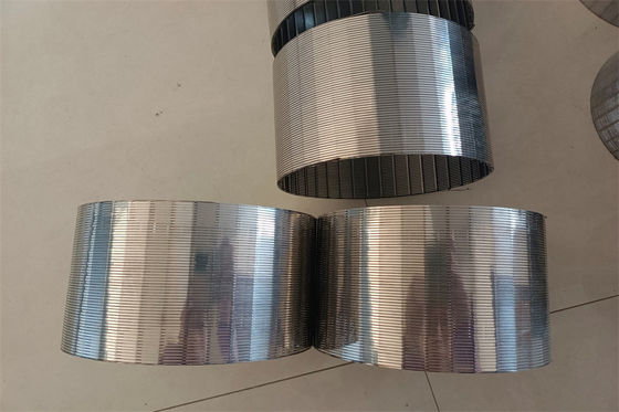 lo schermo di cavo di profilo di 159mm 168mm ha avvolto il filtro dal cavo di acciaio inossidabile 304