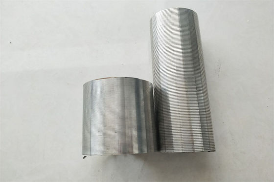 Schermo di cavo del cuneo di trattamento delle acque reflue del filtro da acciaio inossidabile del OD 100mm