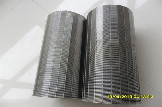 Schermo di cavo del cuneo di trattamento delle acque reflue del filtro da acciaio inossidabile del OD 100mm