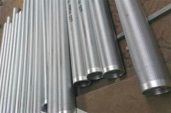 filtro per pozzi a forma di V dell'acqua del cuneo SS304 dello schermo continuo della scanalatura del diametro di 219mm