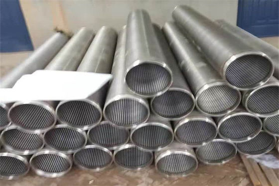 filtro per pozzi a forma di V dell'acqua del cuneo SS304 dello schermo continuo della scanalatura del diametro di 219mm