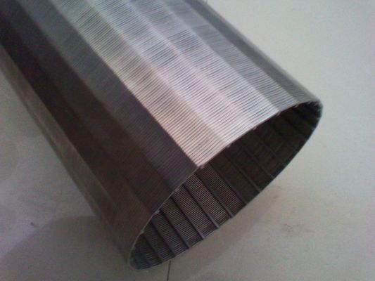 Metropolitana continua dell'acciaio inossidabile AISI 316 dello schermo della scanalatura del OD 126mm