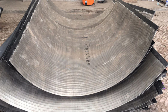 Lo schermo d'asciugamento di acciaio inossidabile riveste lo schermo di pannelli curvo del tamburo dell'acqua di scarico