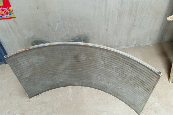 lo schermo della curvatura del setaccio di larghezza di 2000mm ha curvato setacciando le reti metalliche scanalatura di 1mm - di 0.25mm