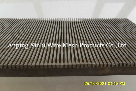 Flat Johnson Wedge Wire Continuous Slot Screen Panel per il lavaggio del filtro del carbone