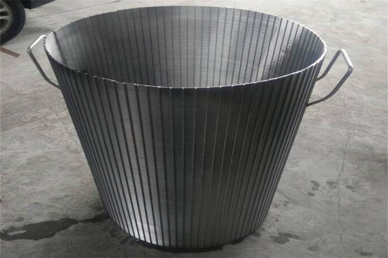 acciaio inossidabile Mesh Cylinder della maglia SS304 SS321 dello schermo di cavo del cuneo di 520mm OD