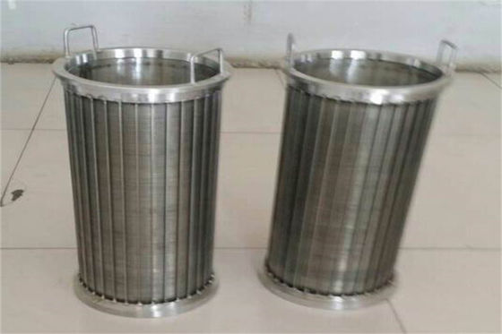acciaio inossidabile Mesh Cylinder della maglia SS304 SS321 dello schermo di cavo del cuneo di 520mm OD