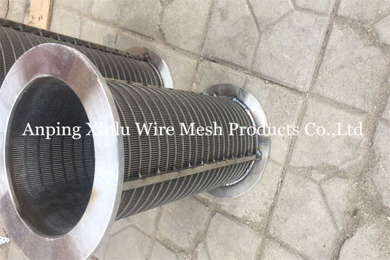 Cavo Mesh Filter Self Cleaning OD a forma di V 620mm di acciaio inossidabile del cavo 304L del cuneo