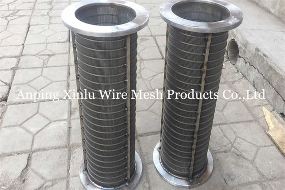 Cavo Mesh Filter Self Cleaning OD a forma di V 620mm di acciaio inossidabile del cavo 304L del cuneo