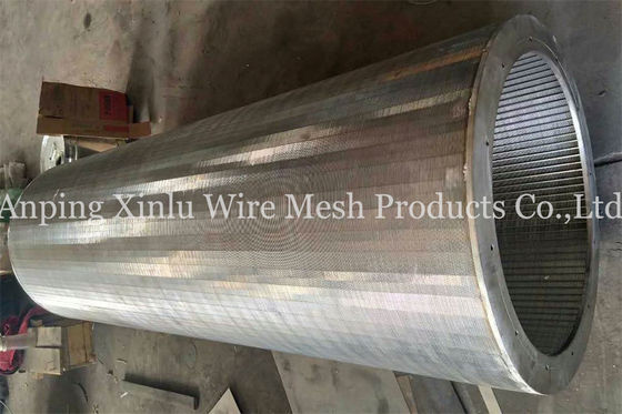 Johnson Rotary Sand Screen Cylindrical setaccia Vee Wire Screens scanalatura di 2mm - di 0,2