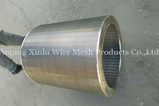 Johnson Rotary Sand Screen Cylindrical setaccia Vee Wire Screens scanalatura di 2mm - di 0,2