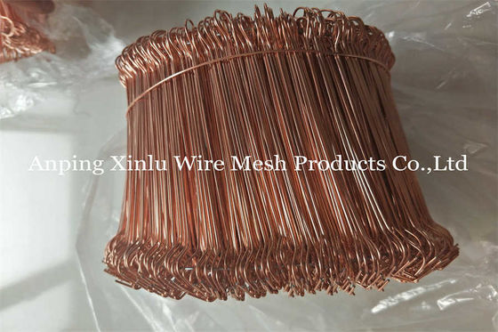 3 - 12 pollici Metal Copper Twin Wire doppio loop Bar Tie 350 - 550mpa Anti Rust Galvanizzato Rebar Tie Wire