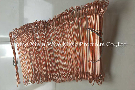 3 - 12 pollici Metal Copper Twin Wire doppio loop Bar Tie 350 - 550mpa Anti Rust Galvanizzato Rebar Tie Wire