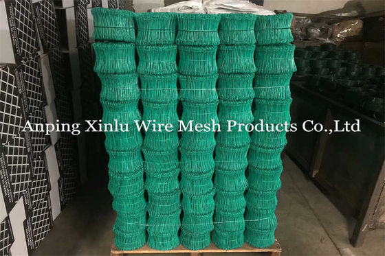6 pollici Double Loop Tie Wire Anti Rust 1.0mm 16 Gauge colorato PVC rivestito Baling Tie Wire