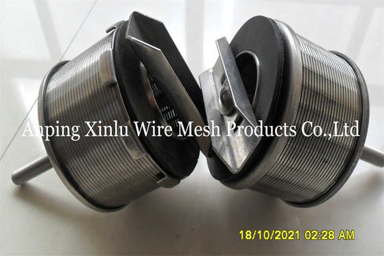 Ugello doppio DN 82mm Johnson Water Filter Strainer Nozzle dello schermo di cavo del cuneo di flusso