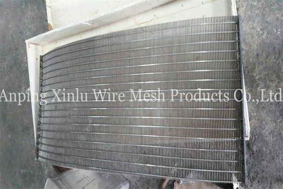 Saldatura di resistenza elettrica scanalata di acciaio inossidabile Vee Wedge Wire Screen Panel