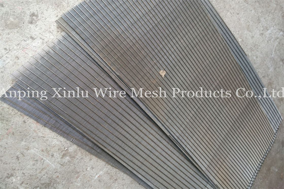 Saldatura di resistenza elettrica scanalata di acciaio inossidabile Vee Wedge Wire Screen Panel