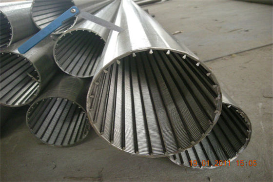 Anti-corrosione SS304 Diametro 219mm Johnson Wire Water Well Screen Pipe 80 Bar 8&quot; Spiral Wire Strainer Tube