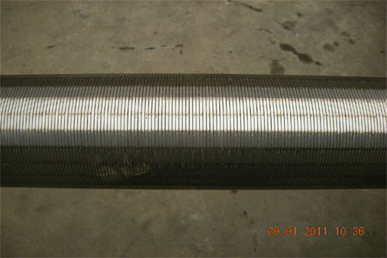 Tubo del filtro per pozzi dell'acqua dell'acciaio 08x18h10 OD 126mm per trattamento delle acque reflue