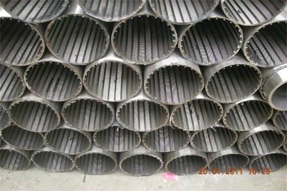 Tubo del filtro per pozzi dell'acqua dell'acciaio 08x18h10 OD 126mm per trattamento delle acque reflue