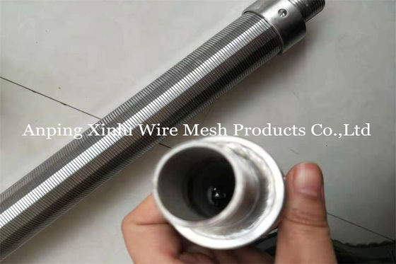 Dimensione del filtro per pozzi api 20 dell'olio del cavo del cuneo con Johnson Screen Pipe AISI 316L