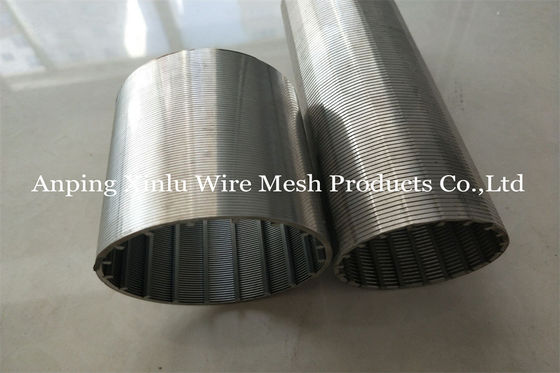 Tubo della scanalatura 35-100 Mesh Johnson Type Vee Wire Screen del filtro DN200